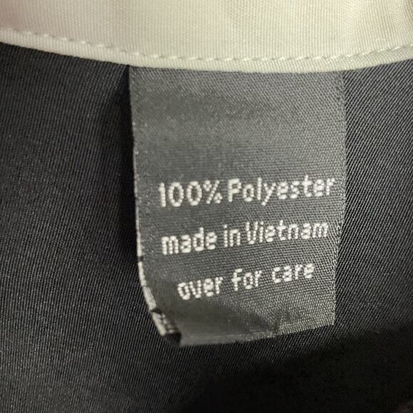 Phillipe Marcel Mens Collared Bowling Shirt Black and White Embroidered XL - Picture 6 of 9